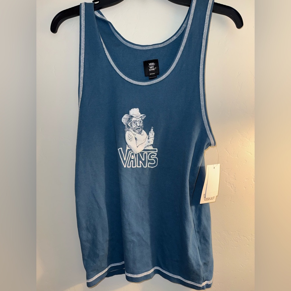Vans Teal Graphic Tank Top VANS